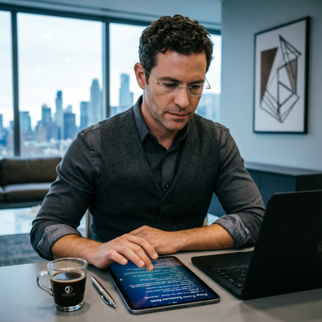 Professional Trader Analyzing Rules