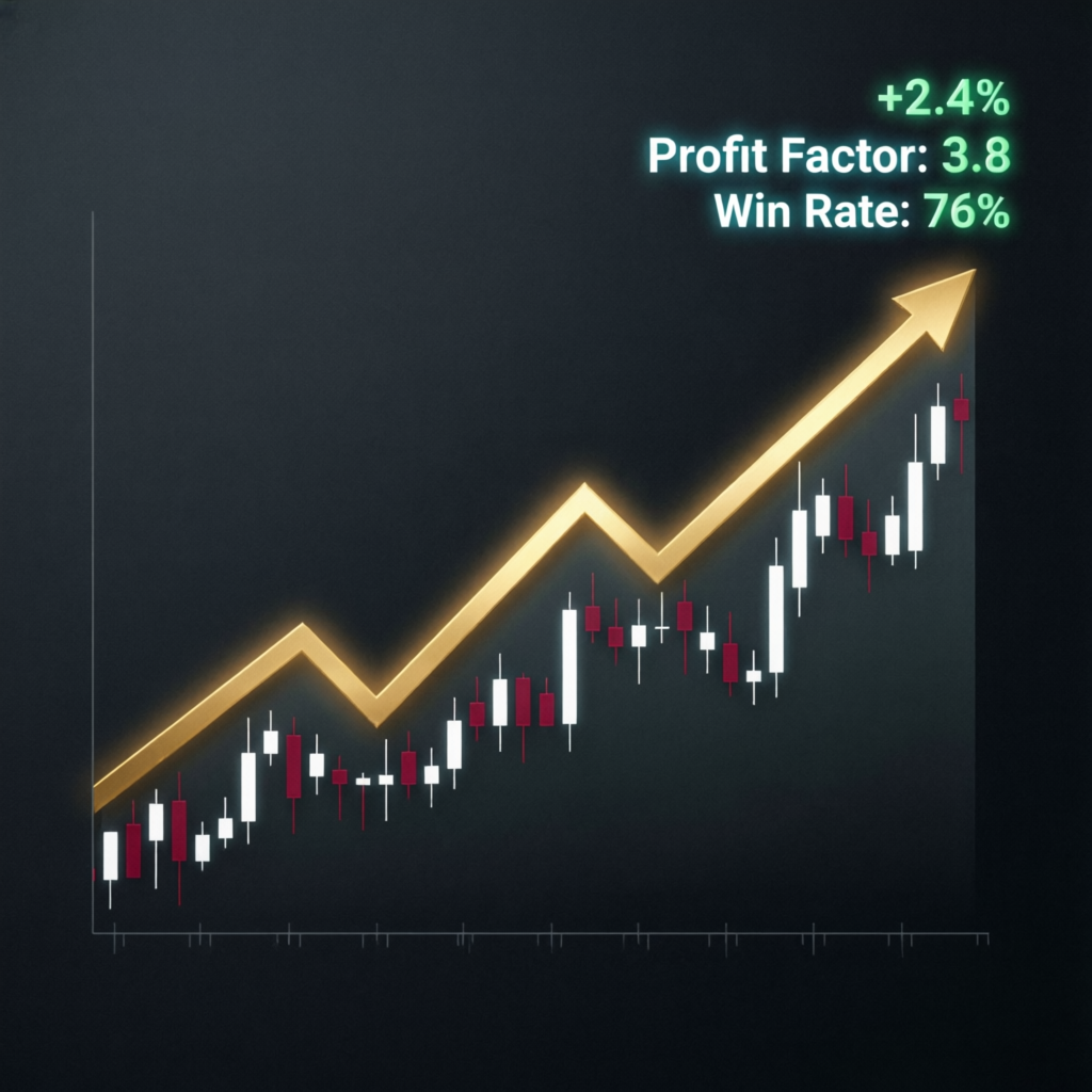 Upward trending profit chart showing successful prop firm challenge results