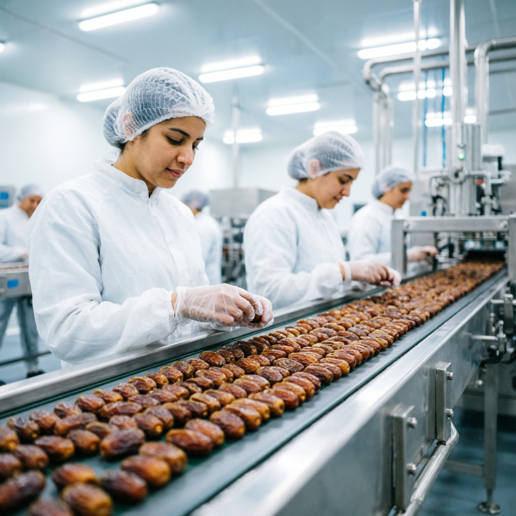 Ligne de conditionnement agroalimentaire contrôlée