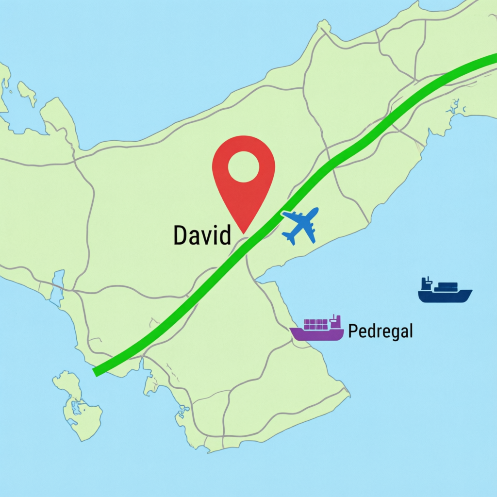 Mapa de ubicación PLIO – David, Chiriquí