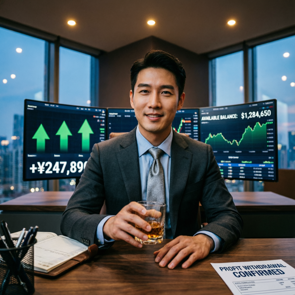 Successful funded trader with profit withdrawal confirmed document