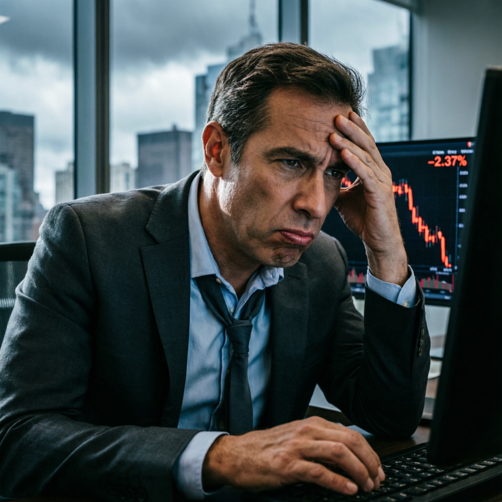 Trader experiencing frustration after failing Topstep challenge