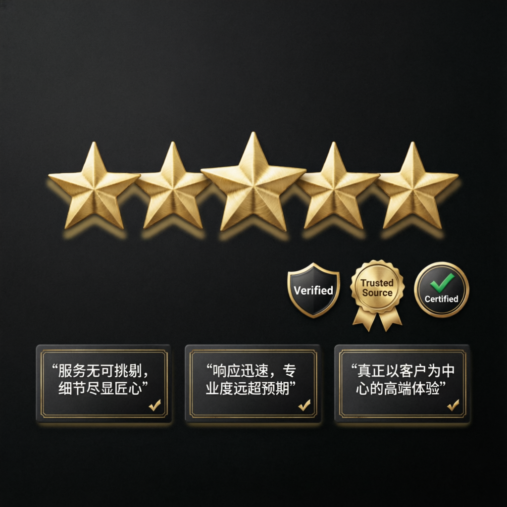 Five star rating with verified trust badges and certified reviews