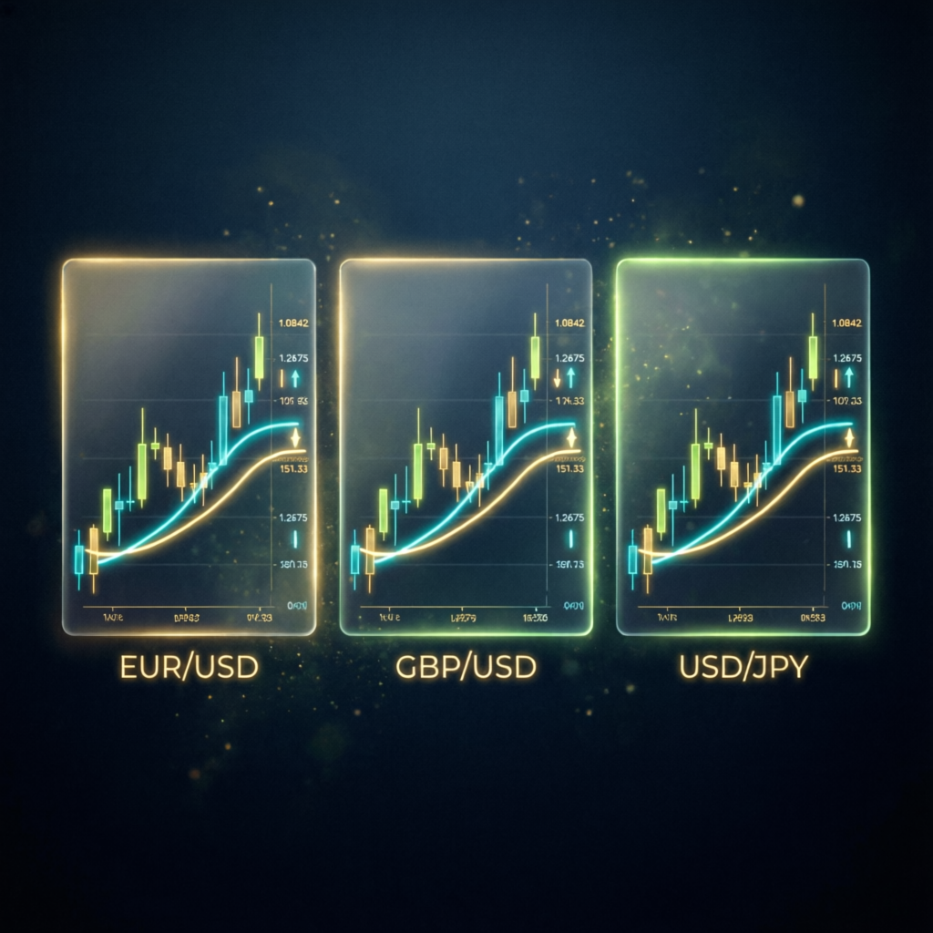 Forex currency pairs EUR USD GBP trading charts