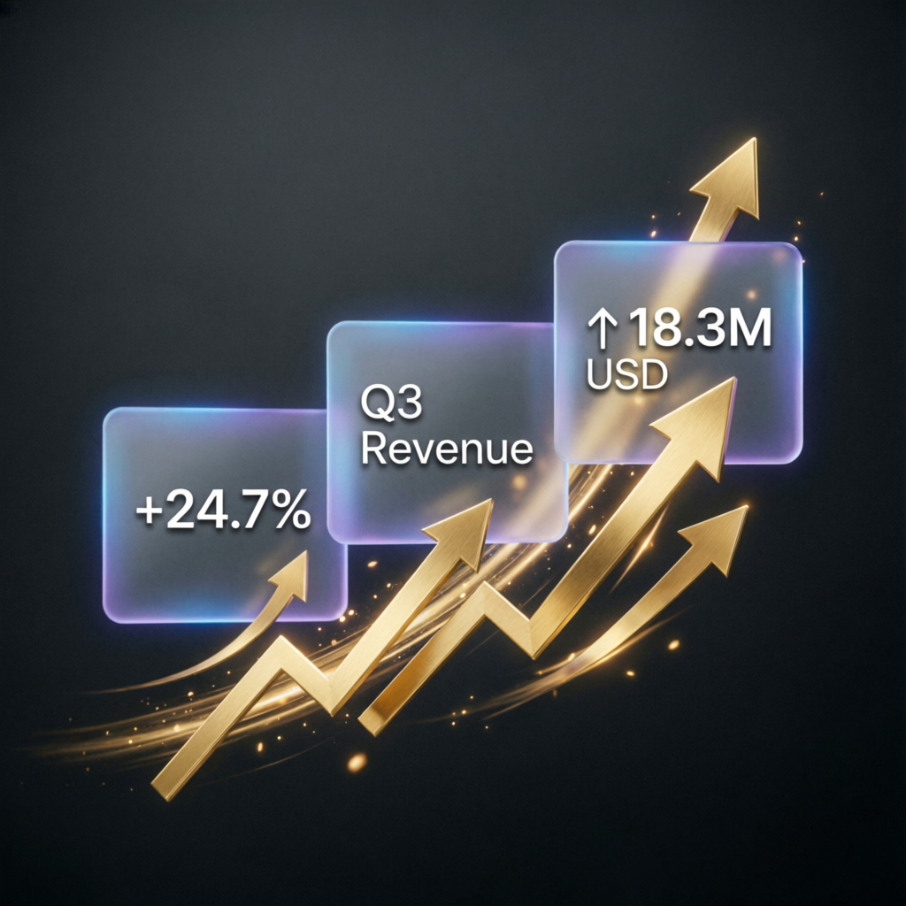 Financial growth visualization with golden arrows