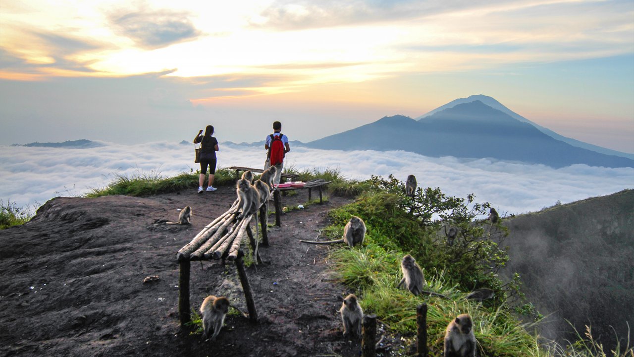 Lake Batur and Volcanic Landscape