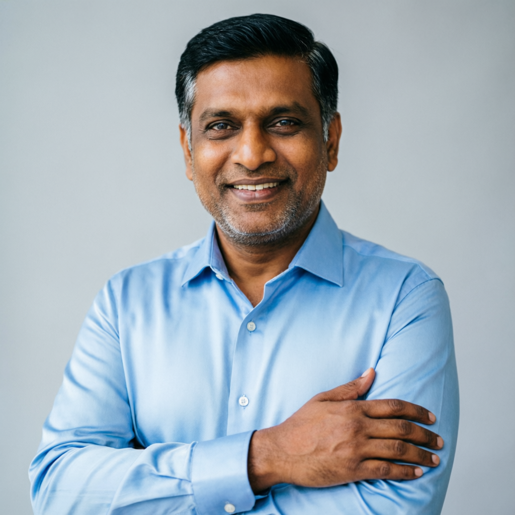 Portrait of Rajesh Sharma, Valora retail partner from Ghaziabad