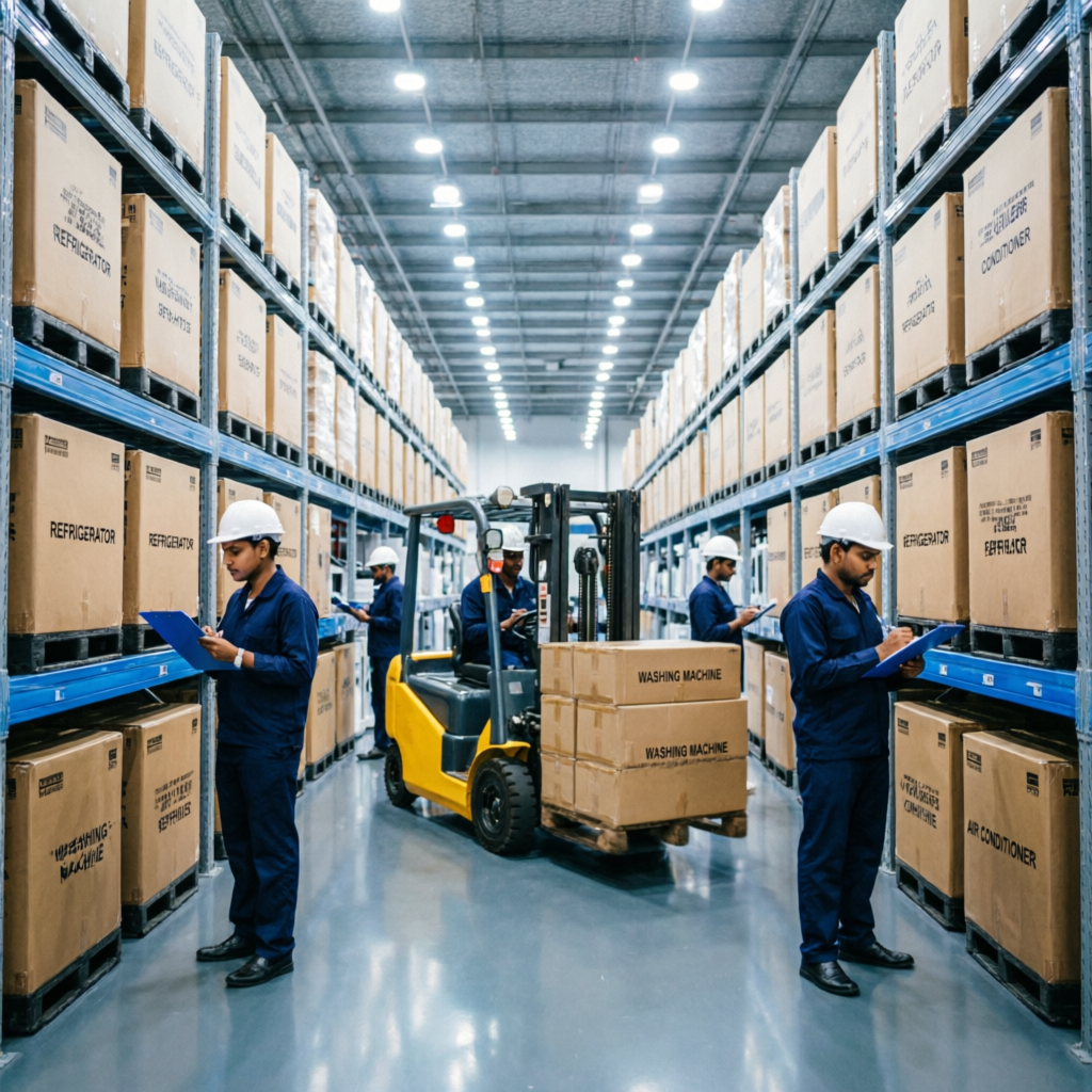 Valora commercial air cooling solutions stocked in a Ghaziabad warehouse