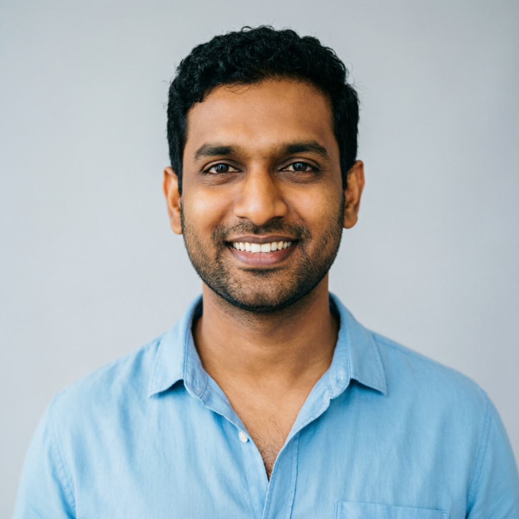 Portrait of Amit Verma, residential customer from Indirapuram