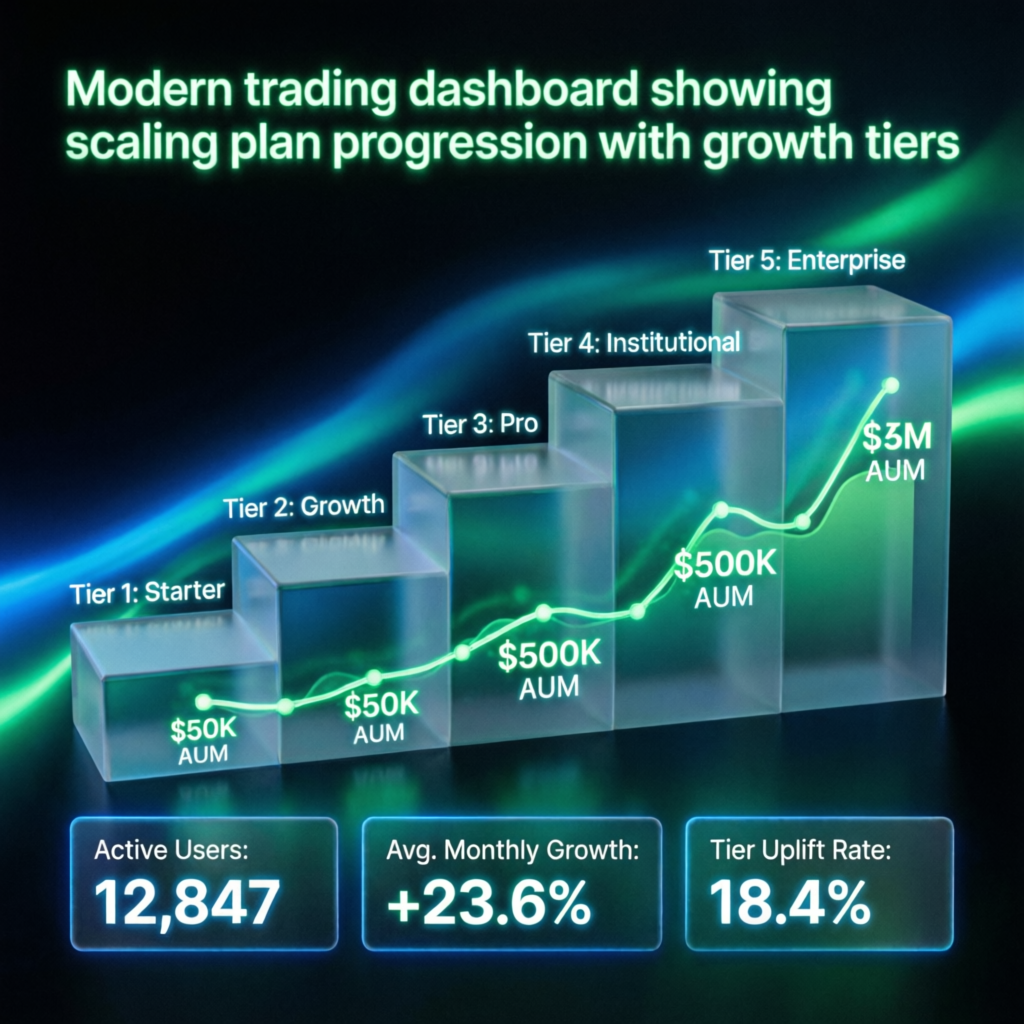 Topstep Scaling Plan Tiers - Account Growth Visualization