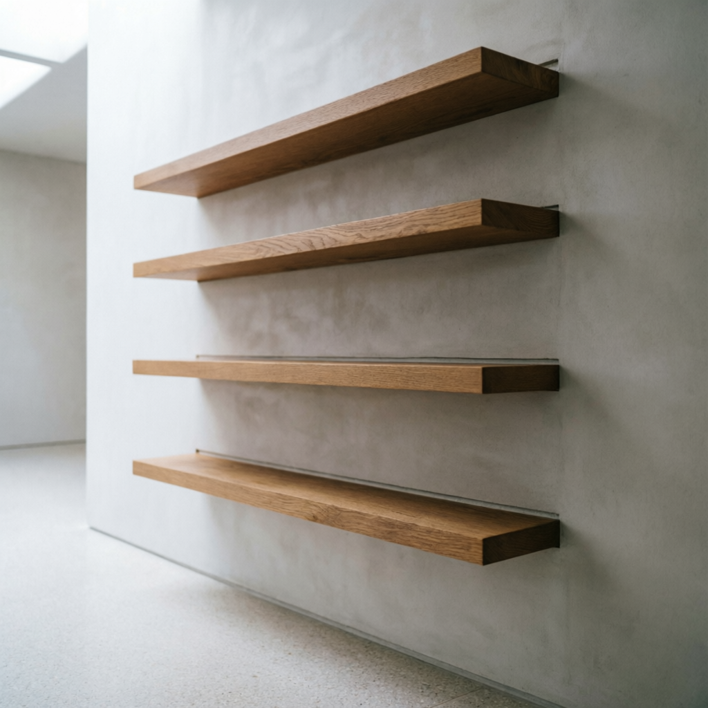 Полки со скрытым креплением