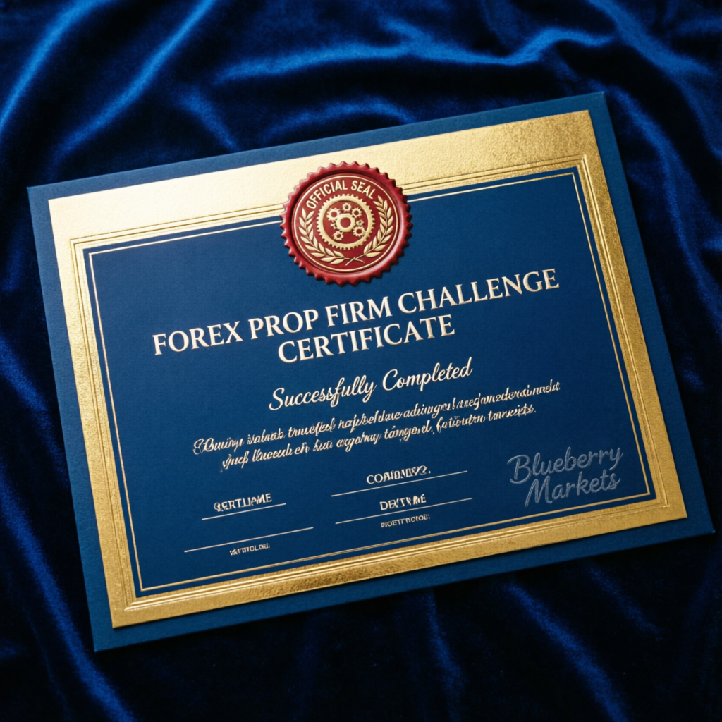 Blueberry Funded challenge passing certificate — official confirmation of successful evaluation completion