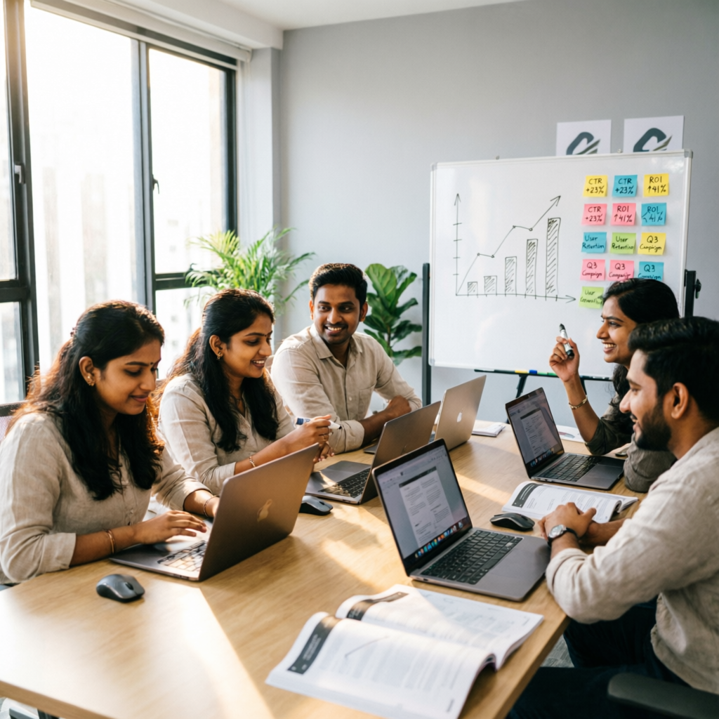 Vadhan Incorporation team collaborating in the office