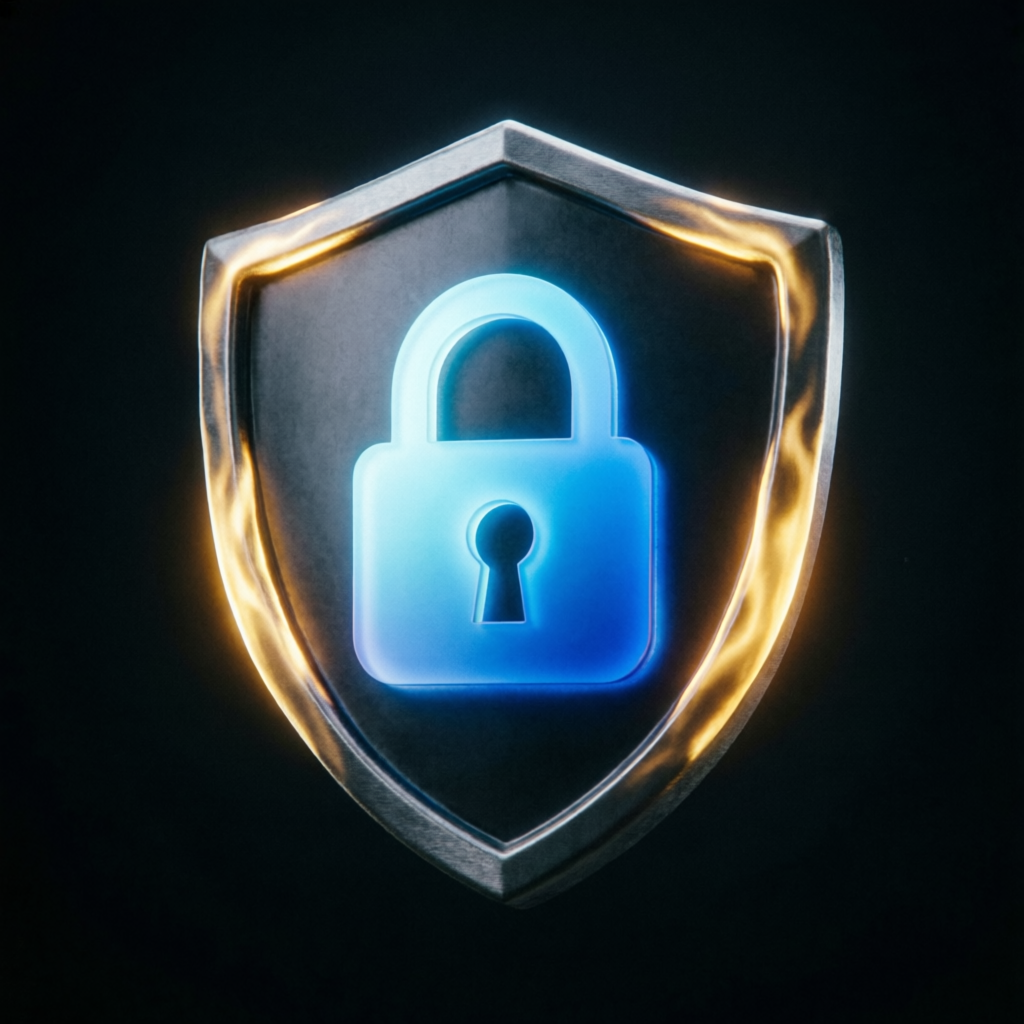 Shield icon representing secure financial services