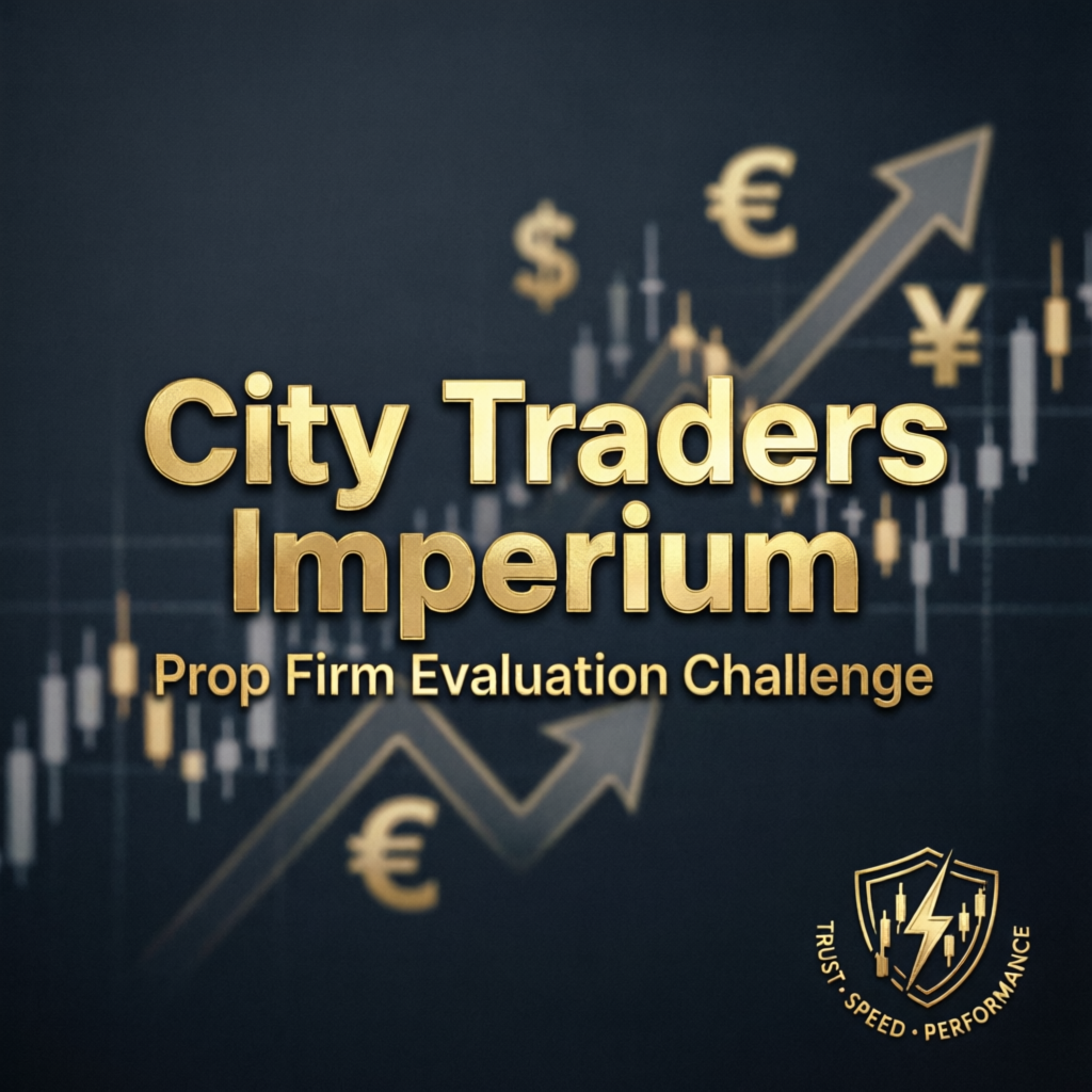 City Traders Imperium Prop Firm Evaluation Challenge banner with trading charts