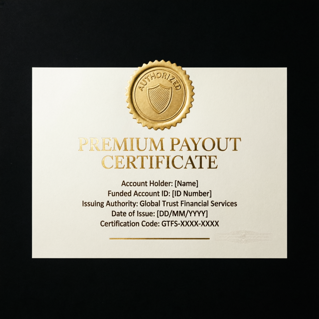 Premium Topstep payout certificate showing verified funded account profits