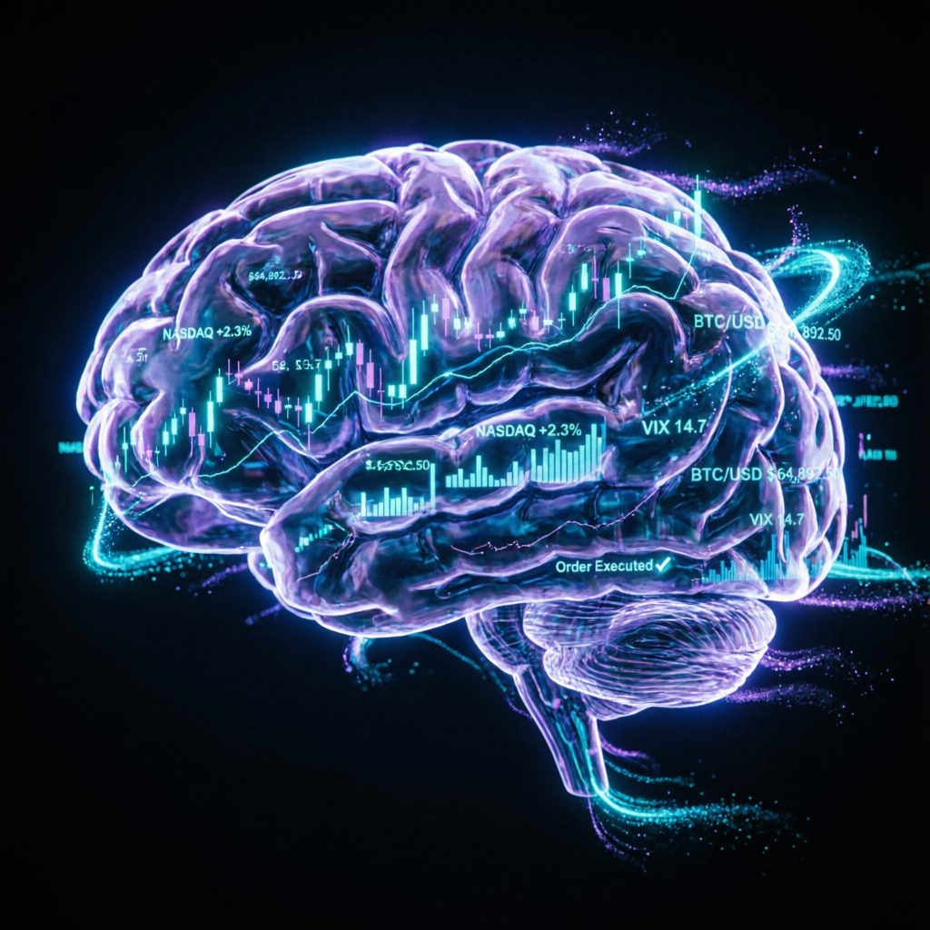 AI Brain with Trading Data Streams and Financial Analytics