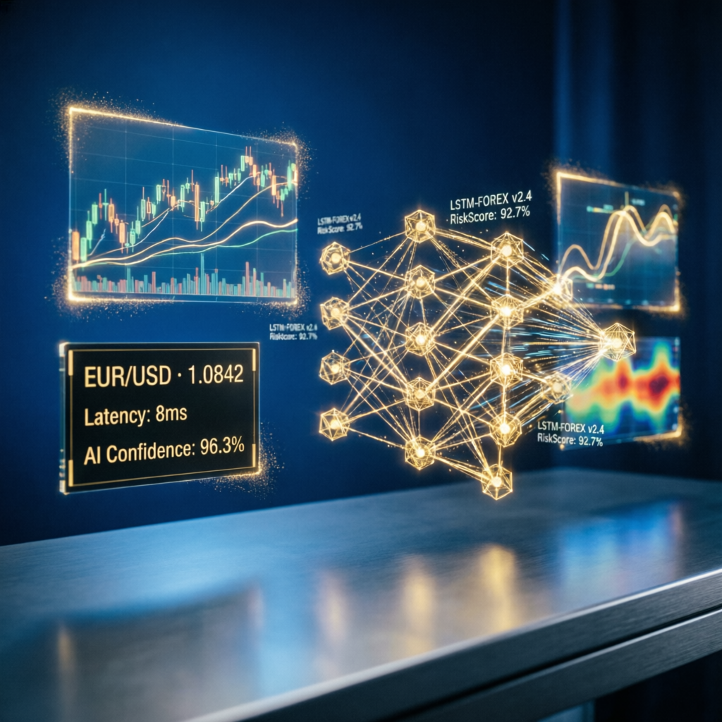 AI trading algorithms and futuristic forex technology