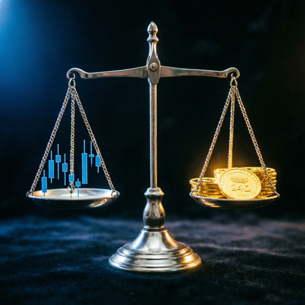 Risk management and trading balance concept