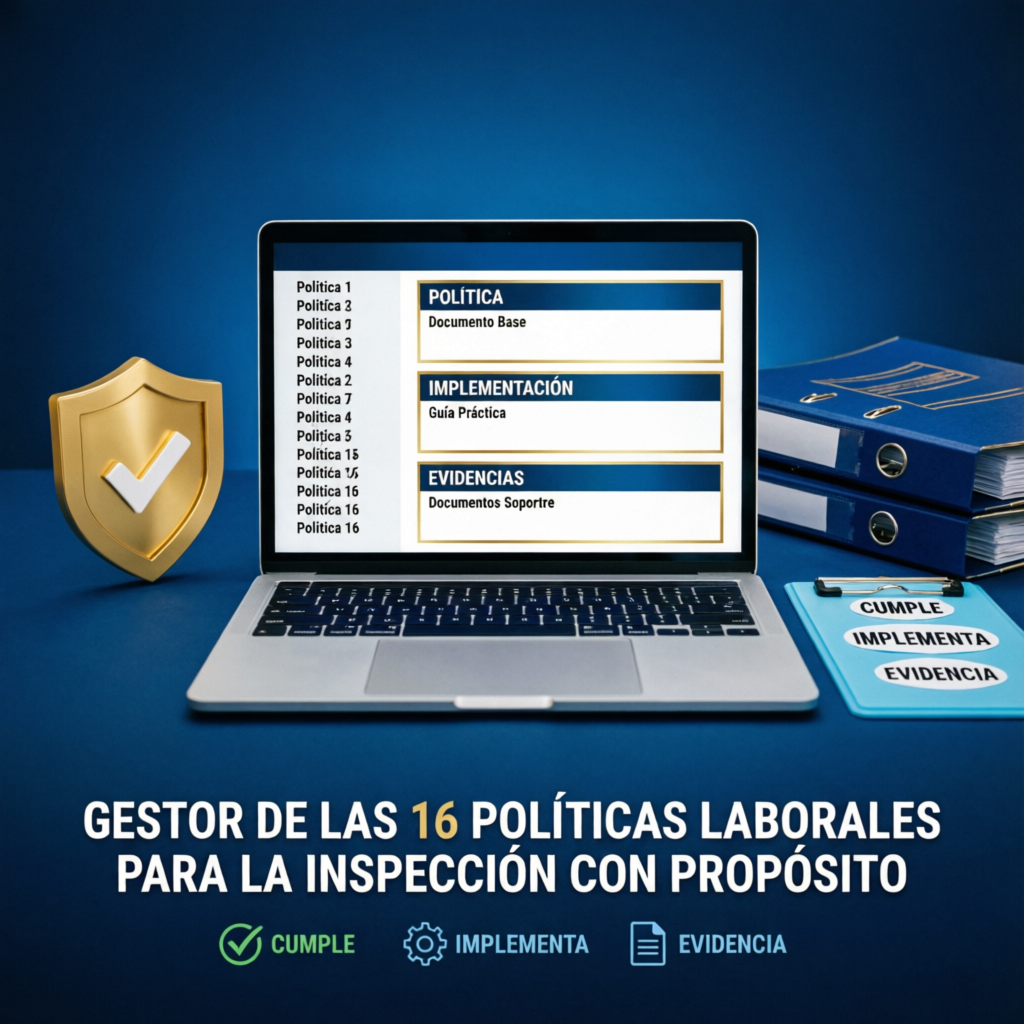 Gestor de las 16 Políticas Laborales para la inspección con propósito - Cumple, Implementa, Evidencia