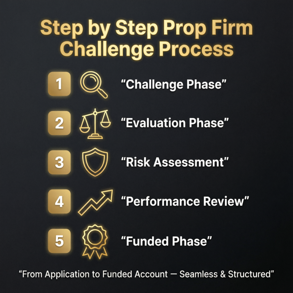 Step by Step Prop Firm Challenge Process - PFM Capitals