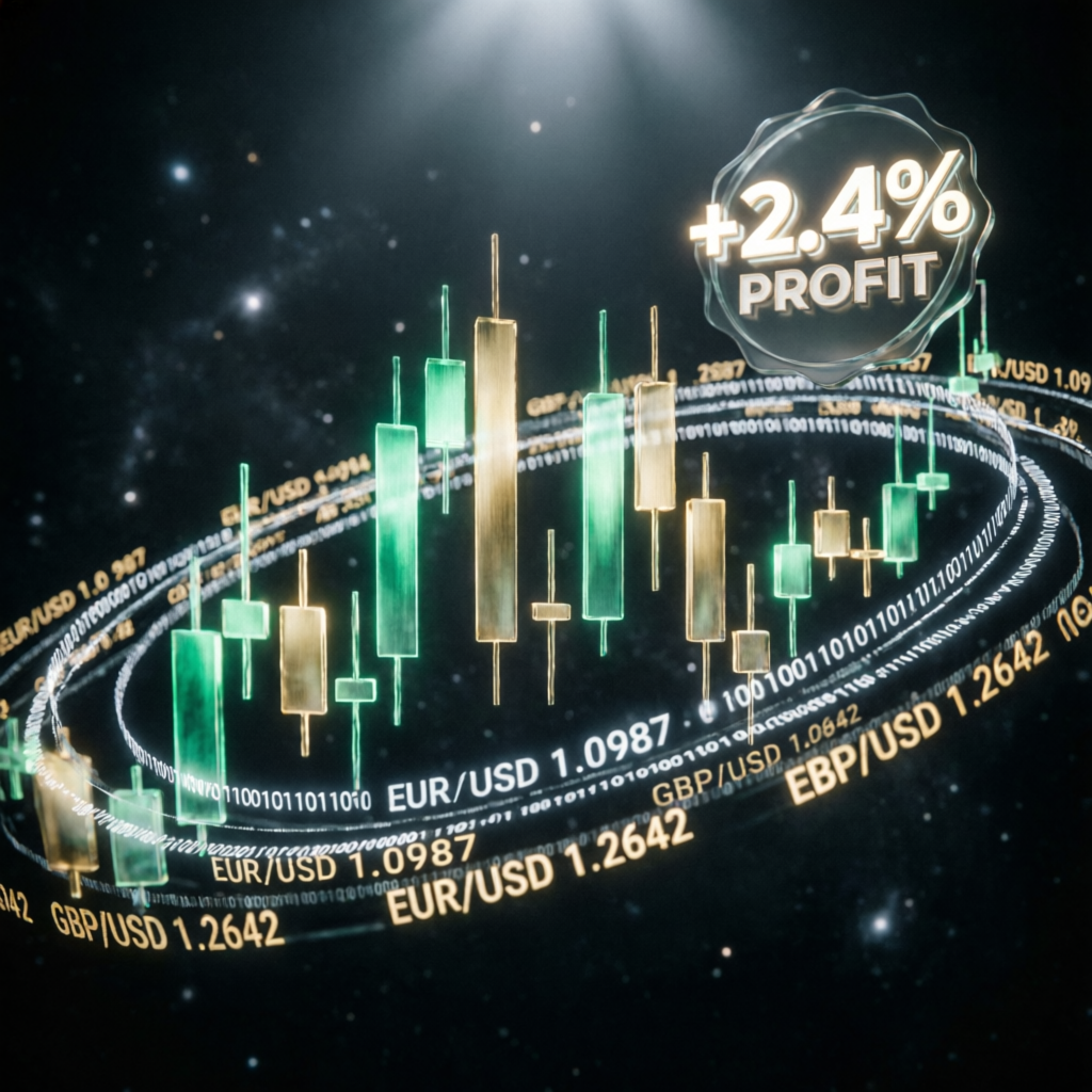 Funding Pips challenge passed with profitable forex charts