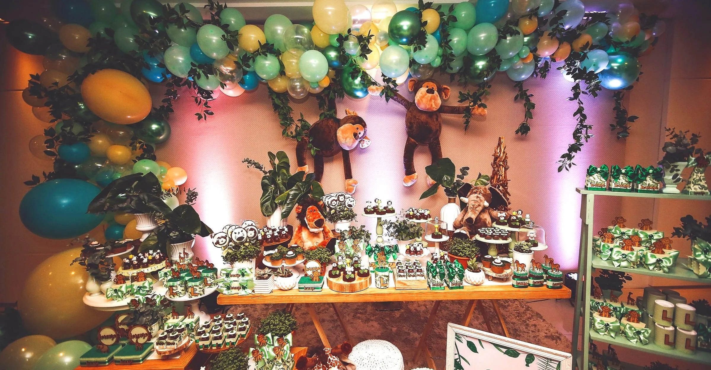 Themed dessert and catering table