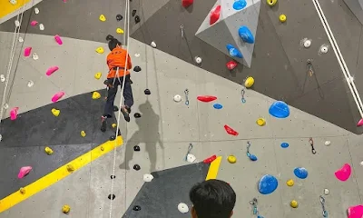 Rock climbing wall at Climbcity Sector 132 Noida