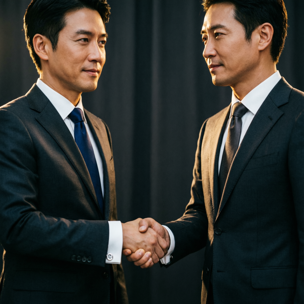 Professional business handshake representing trust and partnership in prop firm services