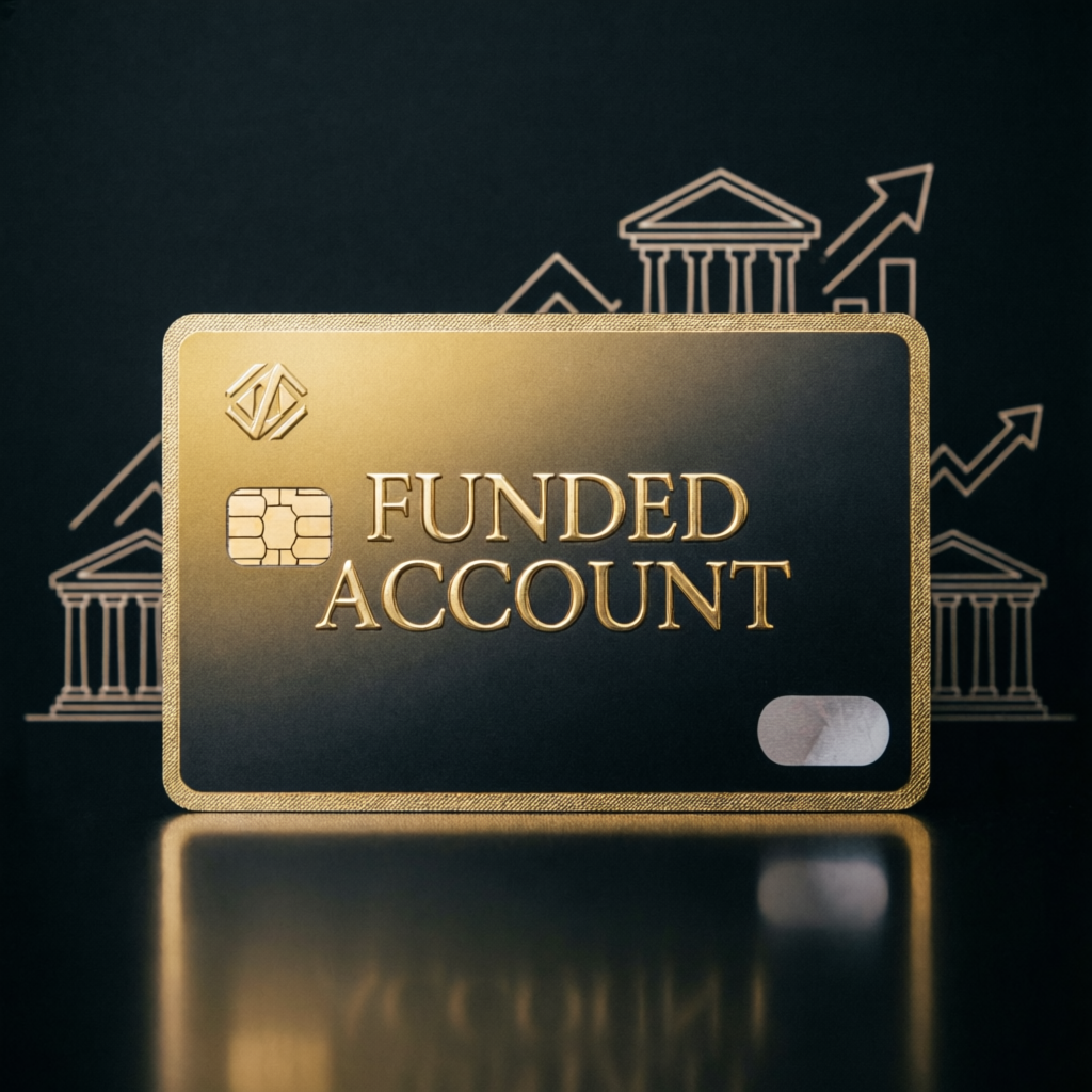 Premium funded account card representing professional account management service