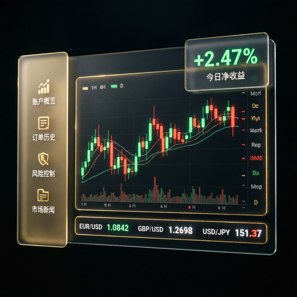 Premium Apex Trader Funding Dashboard with Live Forex Charts
