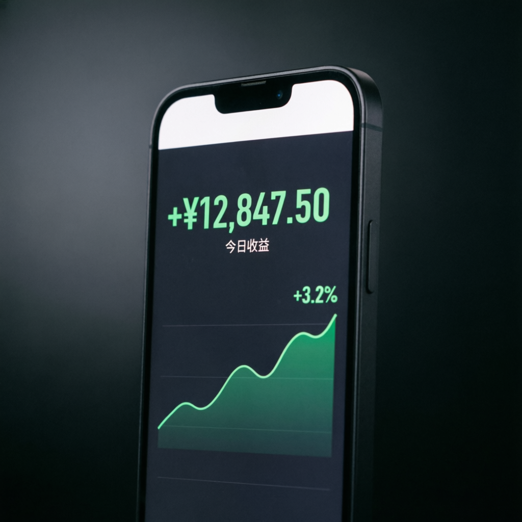 Mobile trading app showing funded account profits and daily gains from Apex Trader Funding payouts