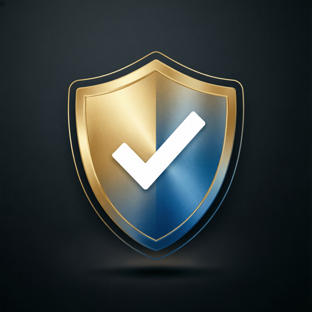 Verified trust badge for financial services