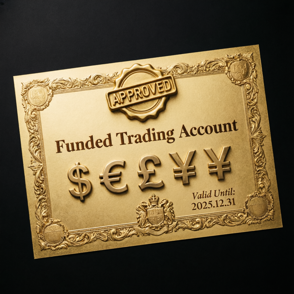 Funded trading account approved certificate