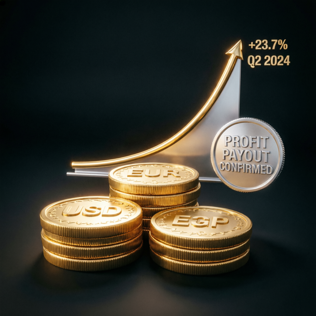 Trading profit payout success with gold coins
