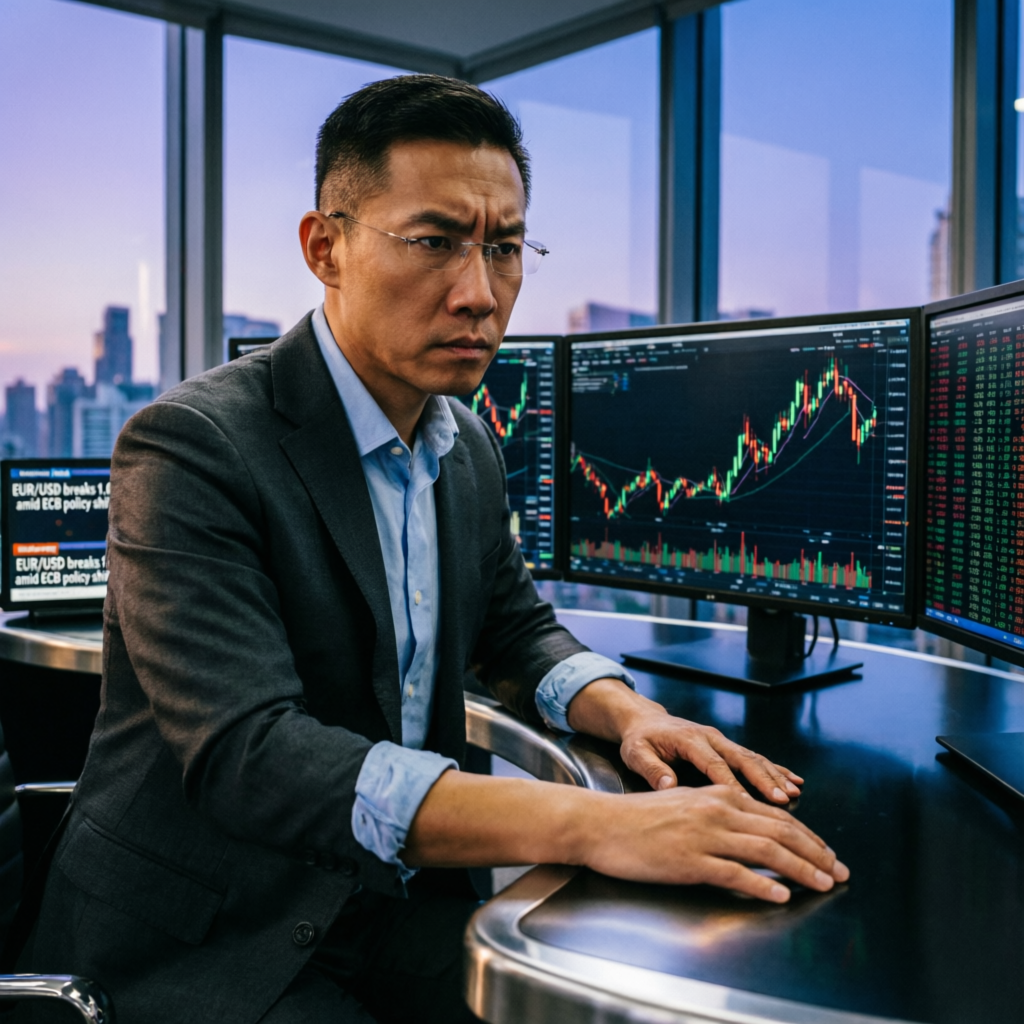 Professional Forex Trader Analyzing Charts - PFM Capitals Team