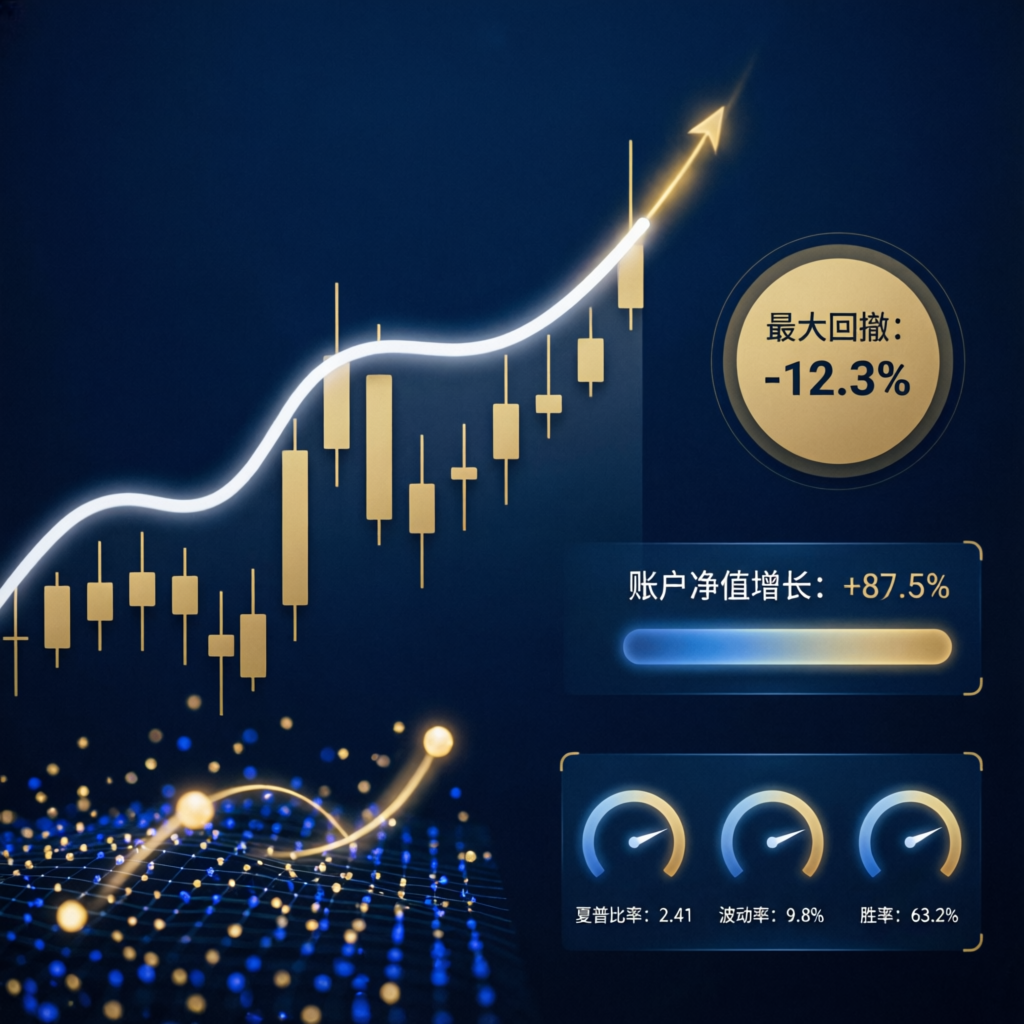 Professional Prop Firm Account Passing Dashboard with Equity Curve