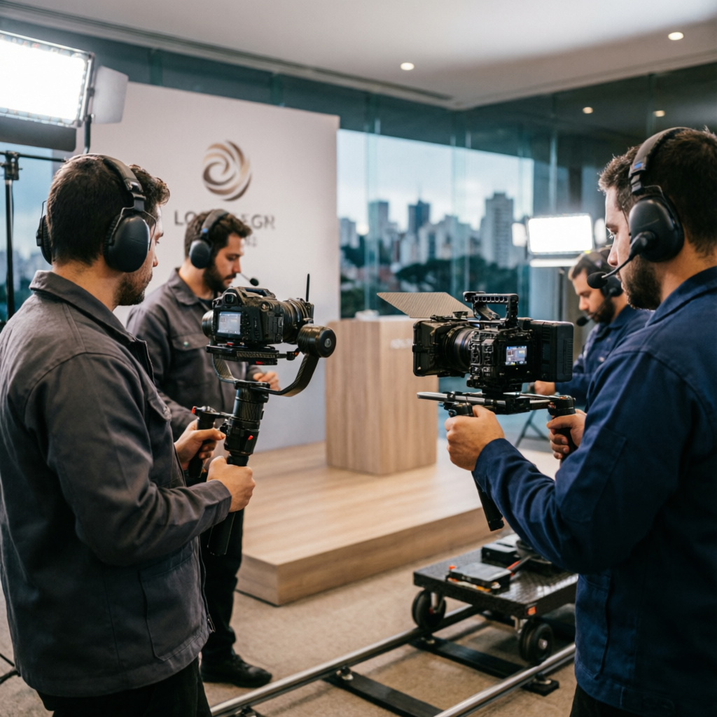 Equipe de Produção de Vídeo Institucional SP