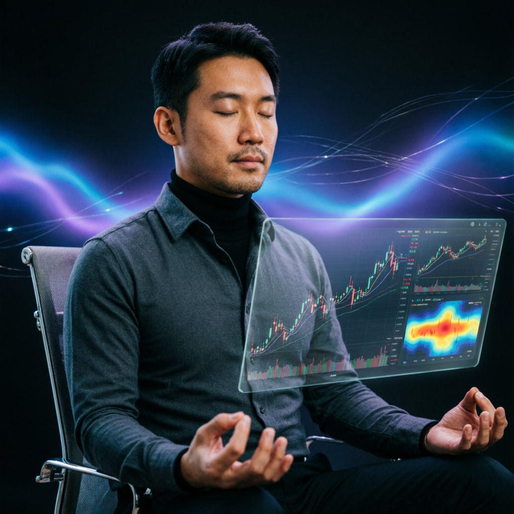 Trading psychology and discipline concept