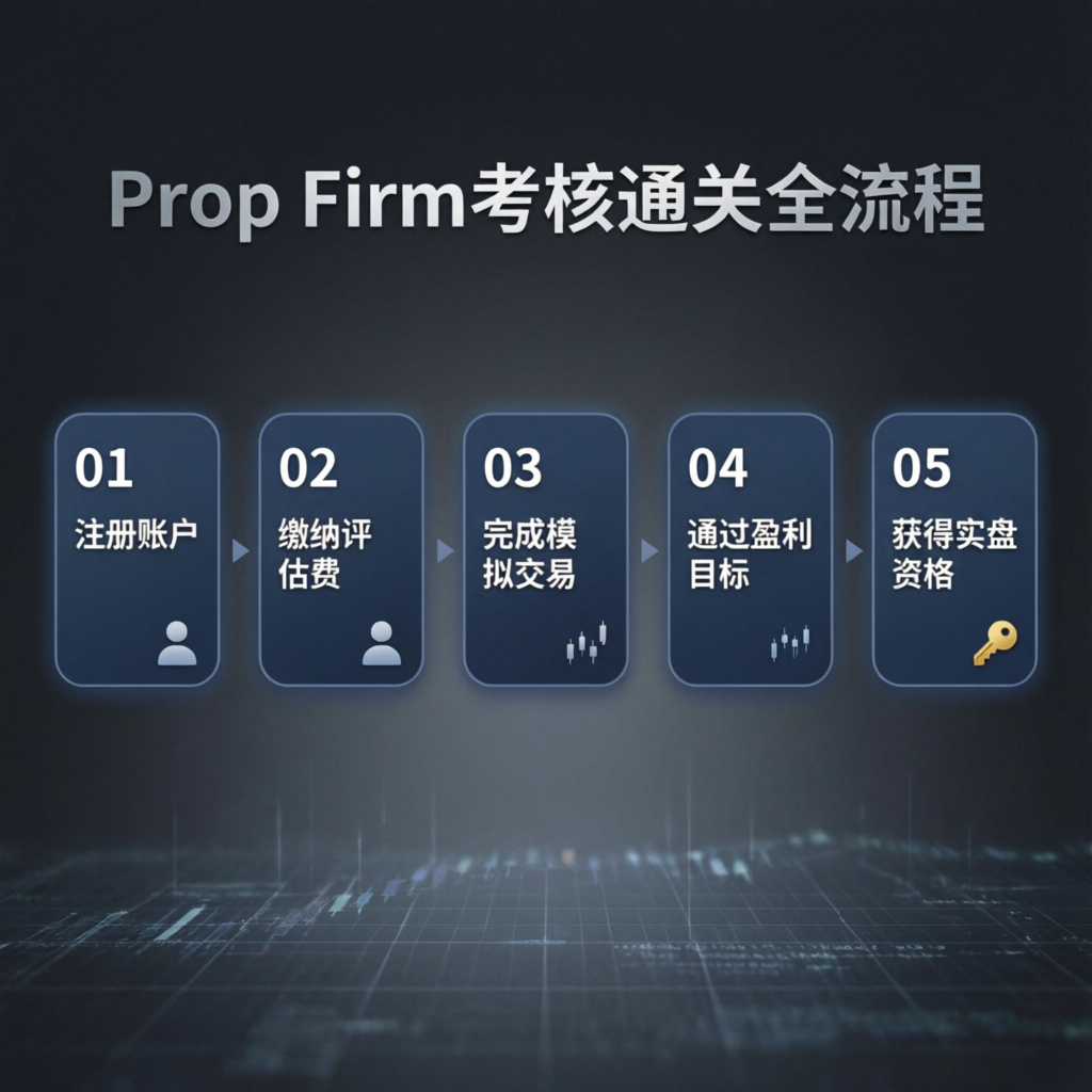 Prop firm challenge process steps