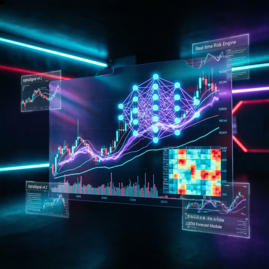 Advanced AI trading technology with neural networks and real-time risk engine