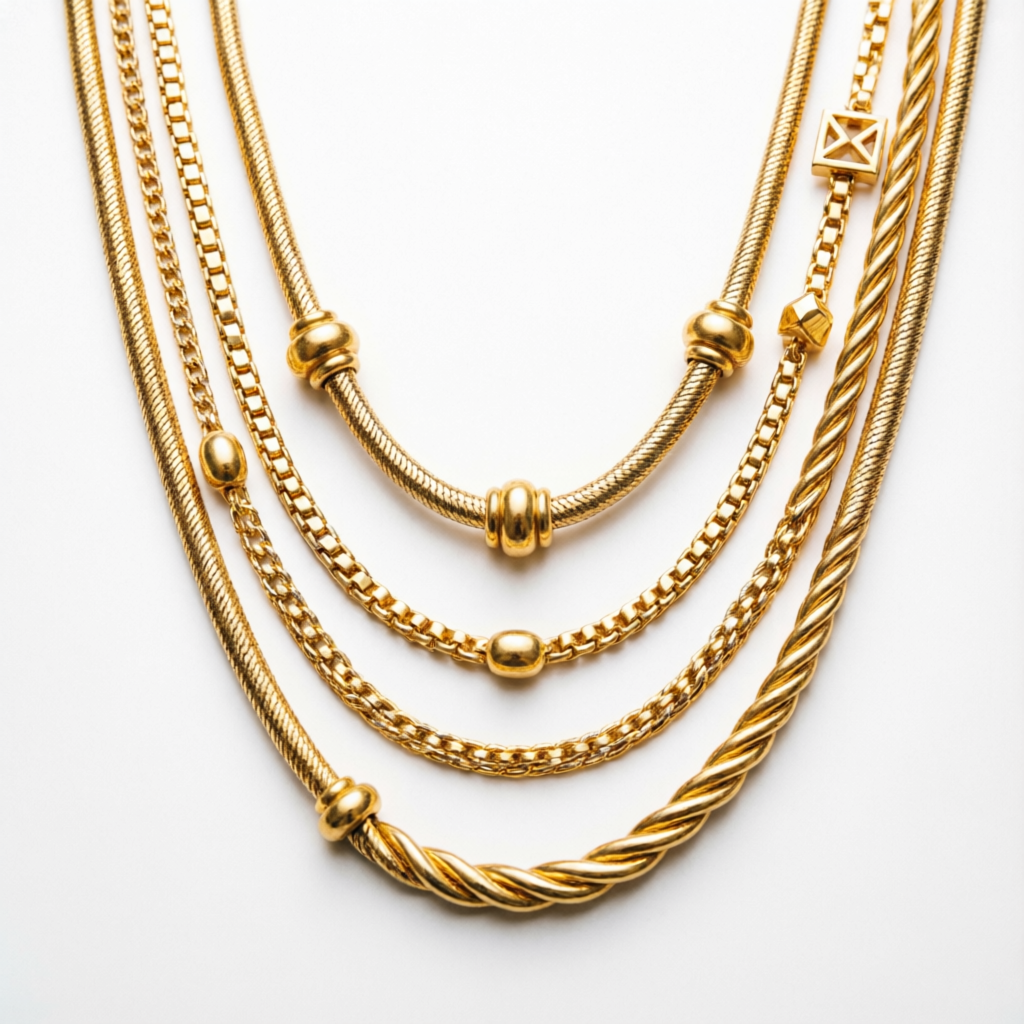 Gold Chains in Holi Gate Mathura Uttar Pradesh India