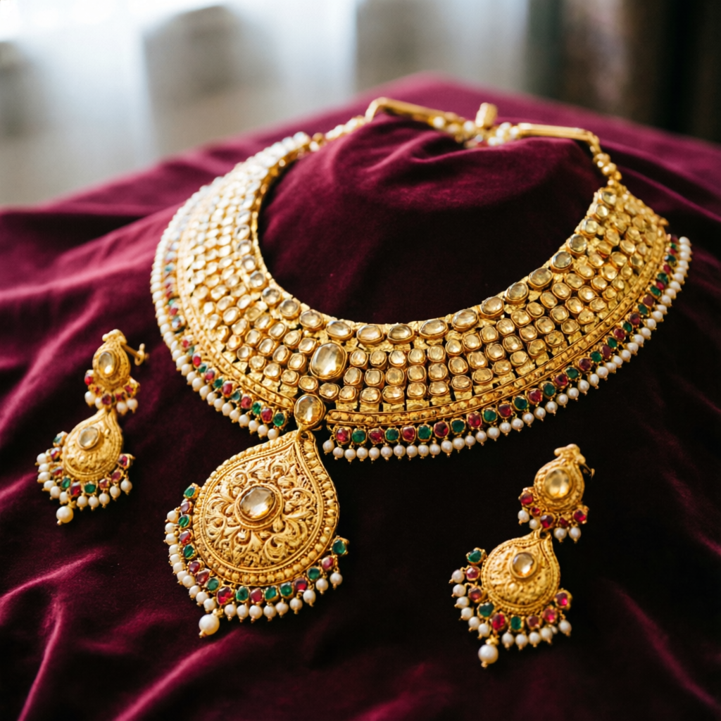 Gold Choker Sets in Holi Gate Mathura Uttar Pradesh India