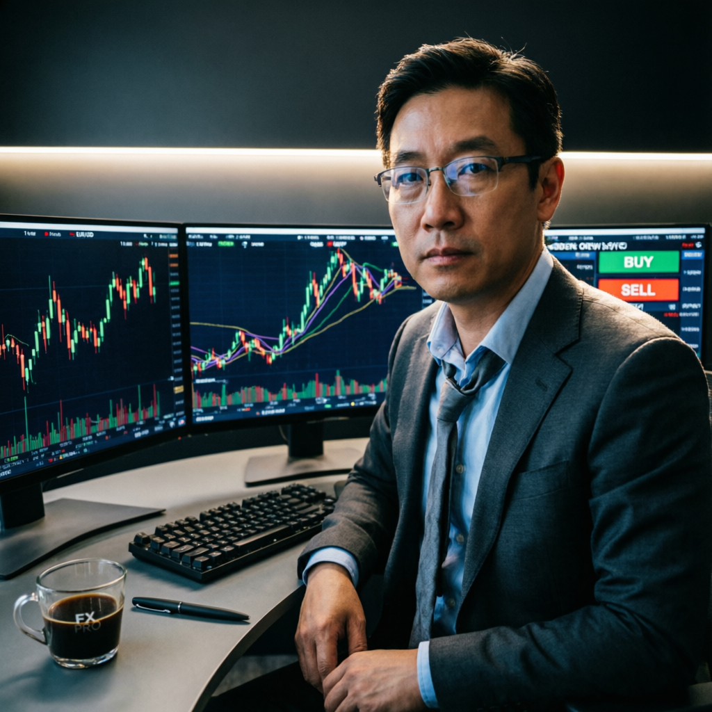Professional forex trader using prop firm passing service