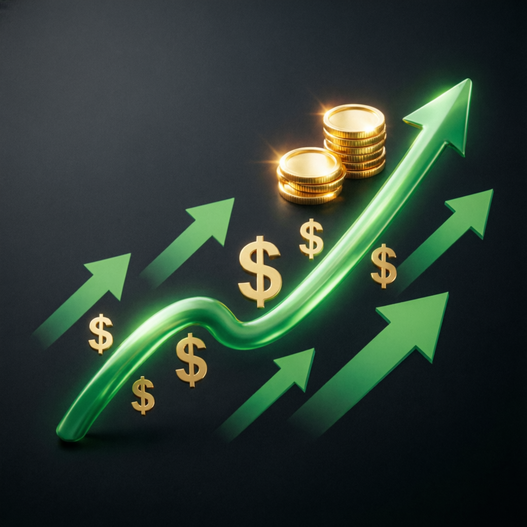 Financial growth through funded account management service