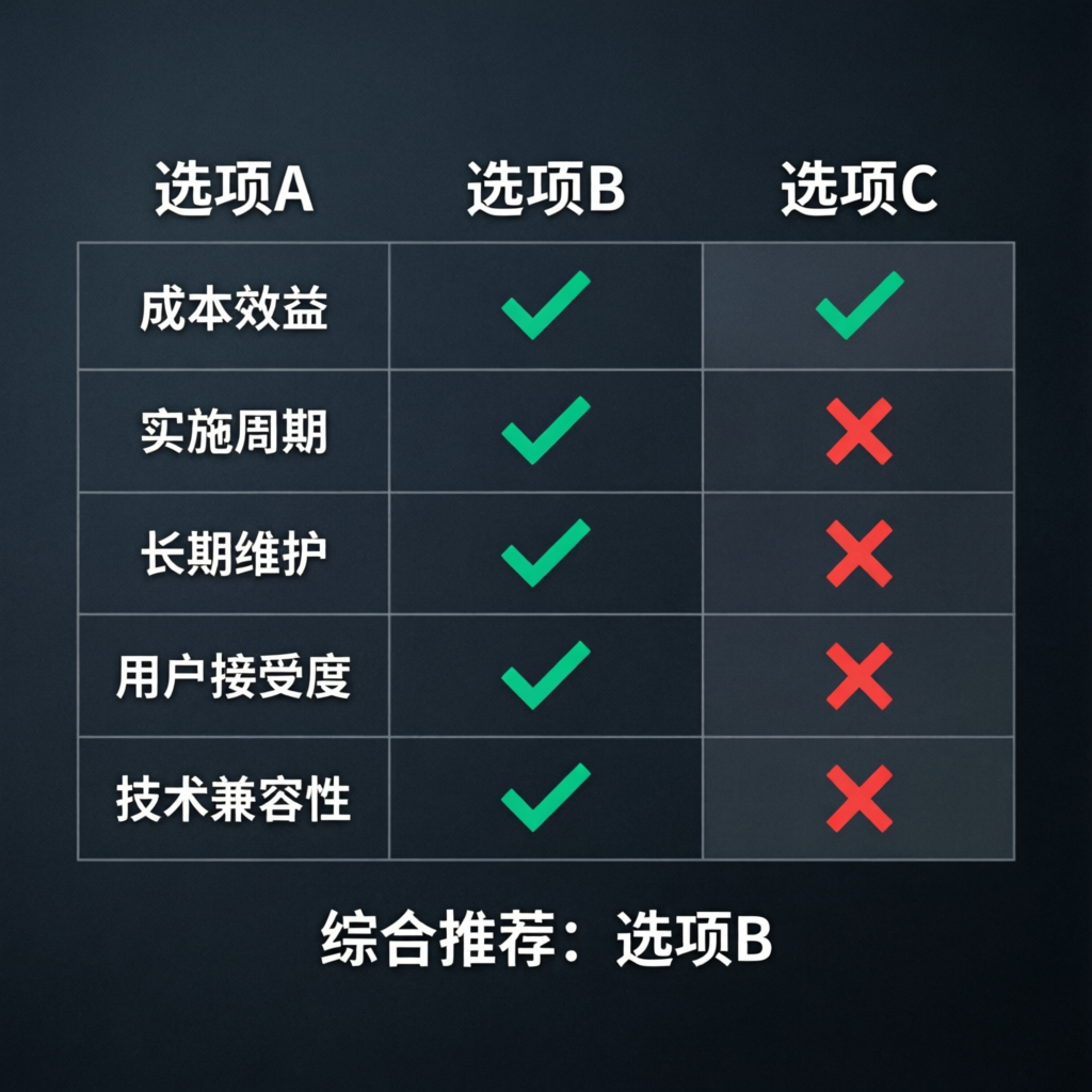 Professional comparison table showing pros and cons analysis for prop firm account management