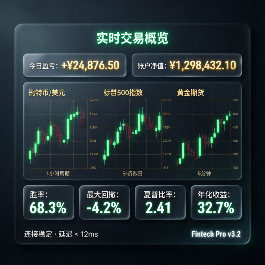 Professional trading dashboard with real-time forex charts and analytics