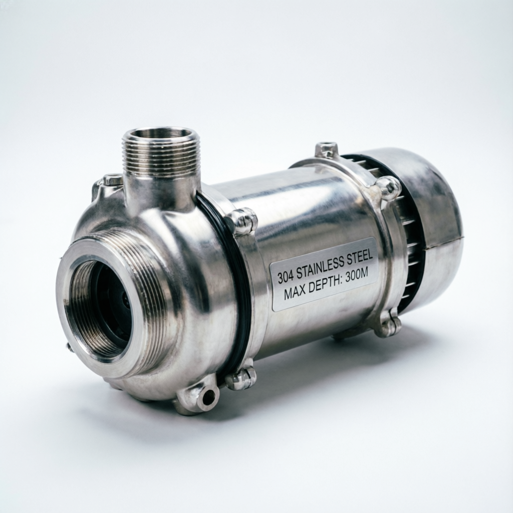 TEXMO CRI borewell submersible water pump close up