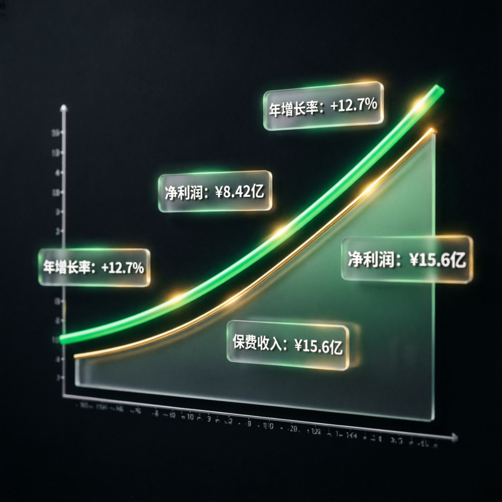 Financial growth chart showing upward profit trend
