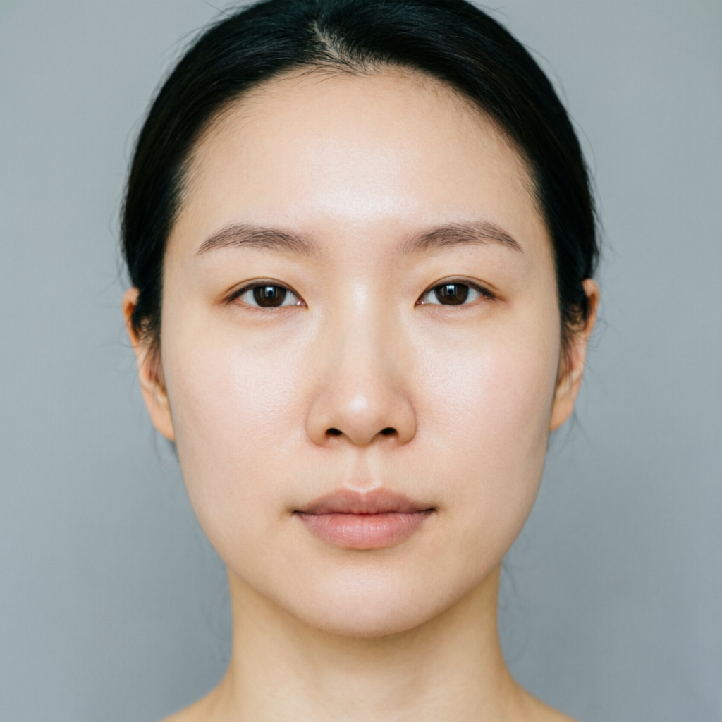 After skin treatment showing clear glowing skin at Tricho Derma Bangalore
